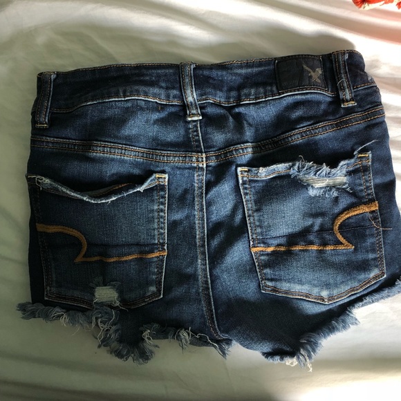 American Eagle High Rise Shortie Jean Shorts - Picture 4 of 6